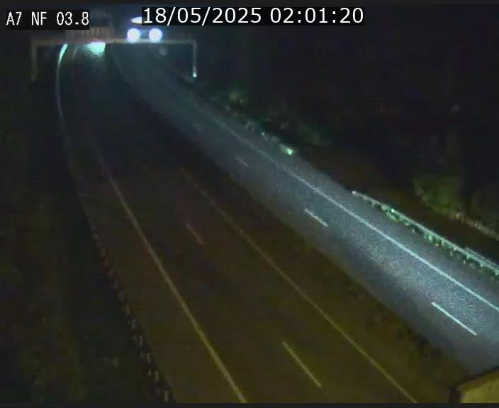 Webcam autoroute A7 au Luxembourg à la sortie du Tunnel Stafelter vers le Nord