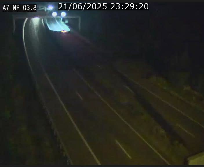Webcam autoroute A7 au Luxembourg à la sortie du Tunnel Stafelter vers le Nord