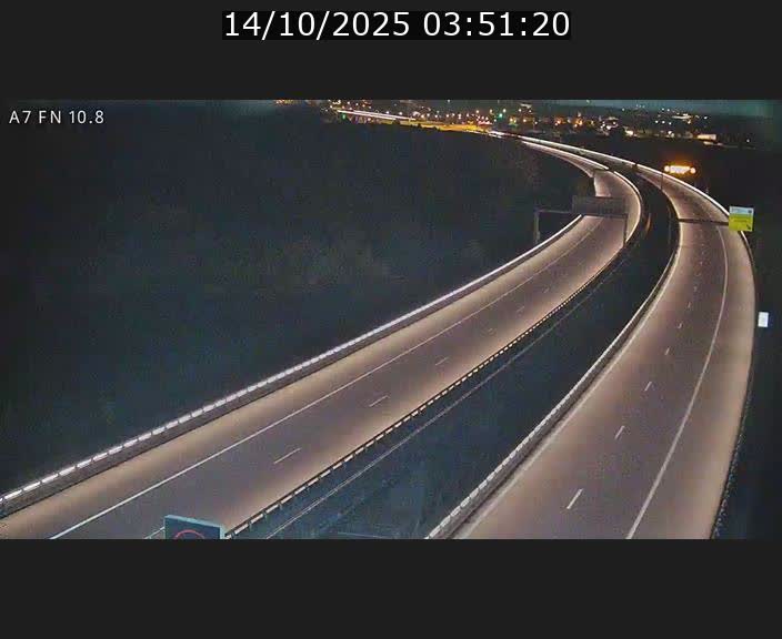 Caméra trafic Luxembourg - A7, Tunnel Gousselerbierg, sortie sud, direction rond-point Lorentzweiler (BK 10.8)