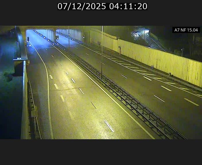 Caméra trafic Luxembourg - A7, Tunnel Mersch, entrée sud, direction Ettelbruck