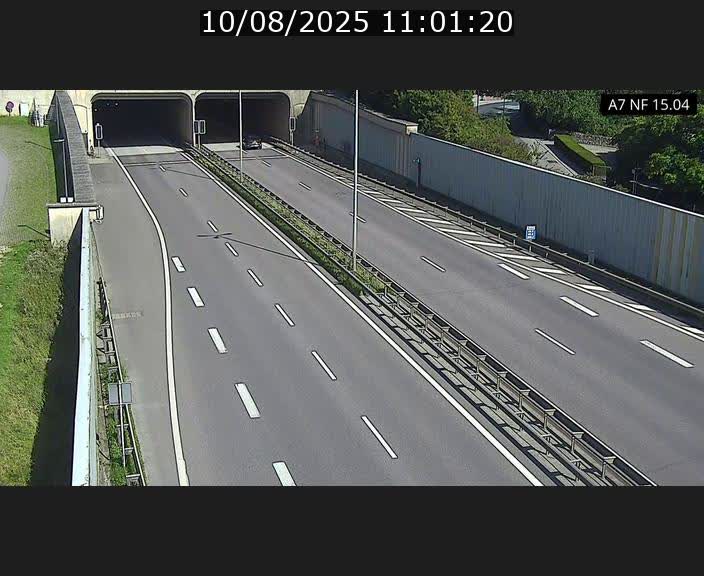 Caméra trafic Luxembourg - A7, Tunnel Mersch, entrée sud, direction Ettelbruck
