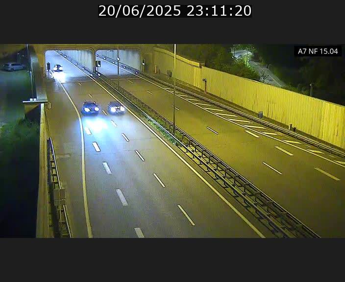 Caméra trafic Luxembourg - A7, Tunnel Mersch, entrée sud, direction Ettelbruck