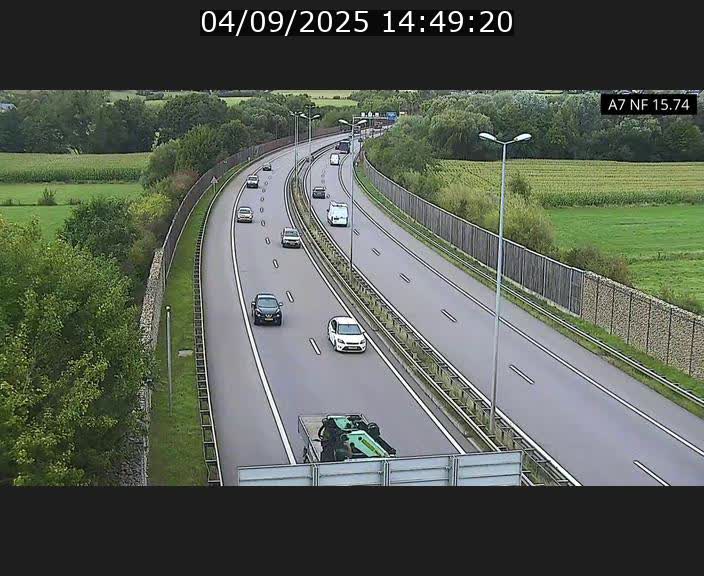 Caméra trafic Luxembourg - A7, Tunnel Mersch, entrée nord, direction Lorentzweiler