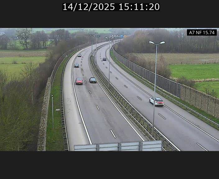 Caméra trafic Luxembourg - A7, Tunnel Mersch, entrée nord, direction Lorentzweiler
