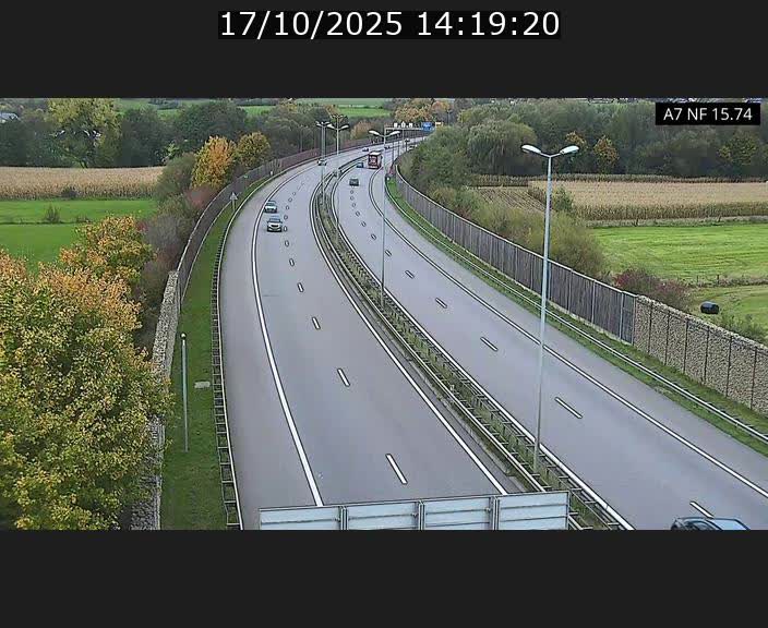 Caméra trafic Luxembourg - A7, Tunnel Mersch, entrée nord, direction Lorentzweiler