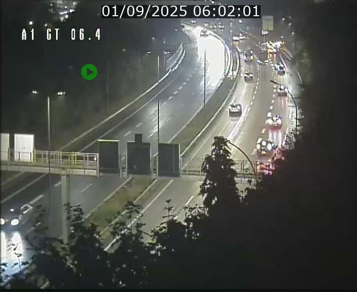 Traffic live webcam Luxembourg Hamm - A1 direction Sandweiler - BK 6.4