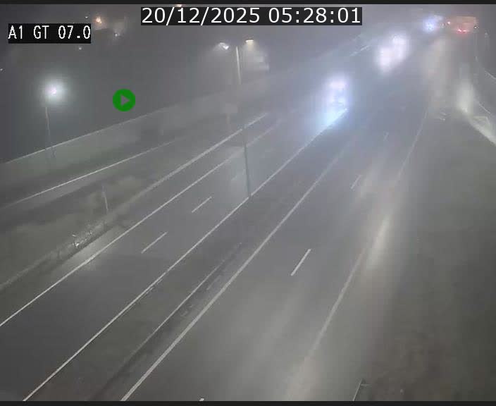 Traffic live webcam Luxembourg Cents - A1 direction Kirchberg - BK 7