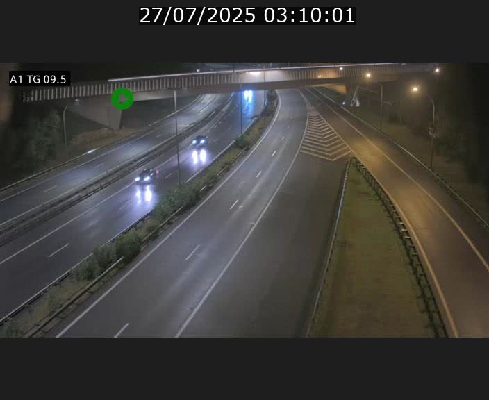 Traffic live webcam Luxembourg Jonction Grünewald - A1 direction Luxembourg-ville - BK 9.5