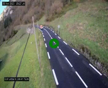 Webcam dans les Pyrénées Atlantique au niveau du col d'Urdos et du fort du Pourtalet sur la N134, en direction du Col et du tunnel du Somport, à 765 mètres d'altitude