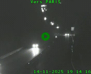 Caméra routière sur l'autoroute A20 à Bessines-sur-Gartempe. Vue orientée vers Paris