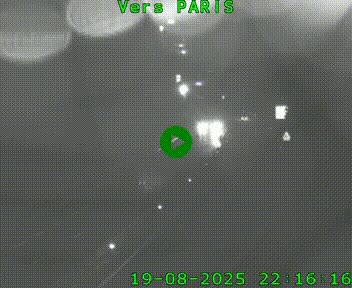 Caméra routière sur l'autoroute A20 à Bessines-sur-Gartempe. Vue orientée vers Paris