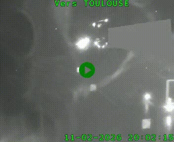 Caméra routière sur l'autoroute A20 à Noailles, en périphérie de Brive-la-Gaillarde. Vue orientée vers Toulouse