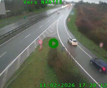 Webcam N147 au nord de Poitiers et à la jonction avec la A10
