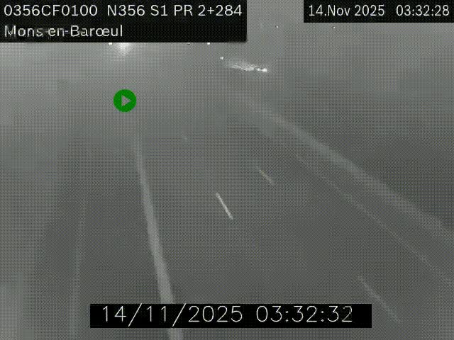 Webcam à l'entrée de Lille en direction du périphérique, à proximité de Mons-en-Baroeul sur la N356
