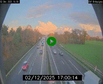 Webcam sur le périphérique de Rennes (N136) à hauteur du quartier Bréquigny, au sud de la ville