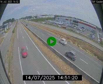 Webcam sur la N165 à hauteur de Caudan, dans le Morbihan.