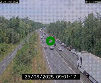 Webcam sur le périphérique de Nantes (N844) à hauteur de Porte de la Chapelle, au nord de la ville