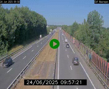 Webcam sur le périphérique de Rennes (N136) à hauteur de Maurepas, au nord de la ville