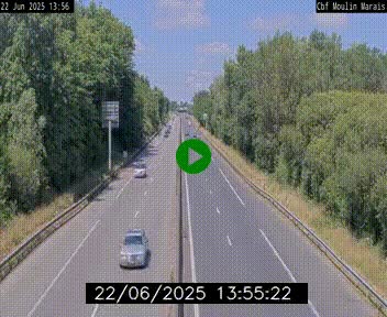 Webcam sur le périphérique de Nantes (N844) entre la Porte de Saint-Luce et la Porte d'Anjou, à l'est de la ville