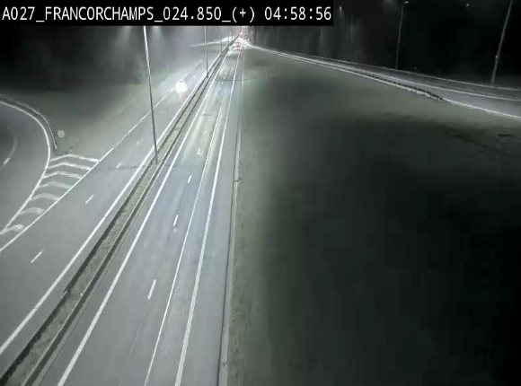 Caméra autoroutière à proximité du circuit de Spa-Francorchamps à Stavelot sur l'A27/E42