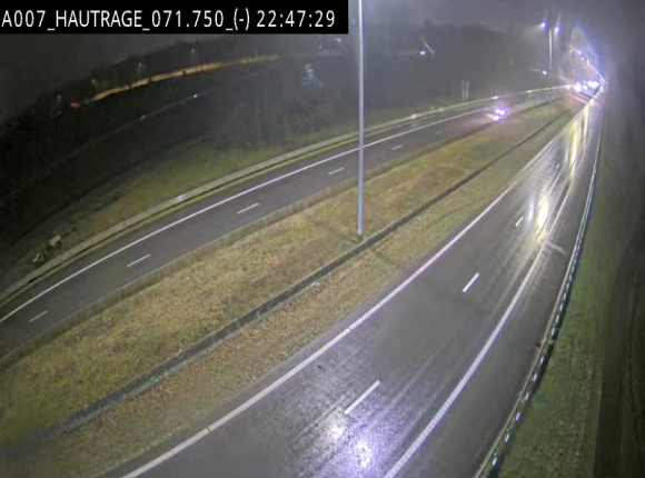 Webcam autoroute Belgique - Hautrage - E19 - BK 71.7