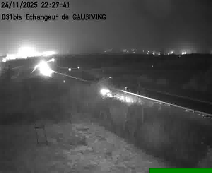 Dispositif d’observation sur D31bis (France) à Gaubiving, en direction de Sarreguemines, offrant une visualisation fiable des conditions de circulation.
