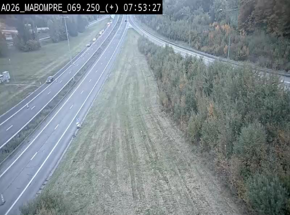 Webcam E25 (A26) à Mabompré. Vue orientée vers le Luxembourg