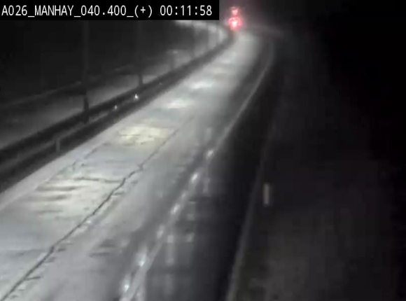 Webcam autoroute A26/E25 à hauteur de Manhay, avant la jonction avec la N651 en direction de Luxembourg - BK 40.4
