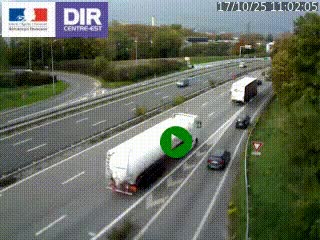 Webcam sur la Nationale 201 à hauteur de la sortie Chambéry-Nord, avant à la jonction entre l'A41 et l'A43, en direction de Lyon