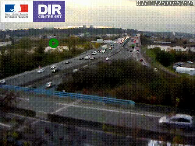 Webcam autoroute sur A450 à Pierre-Bénite en direction de Lyon et de l'autoroute A7
