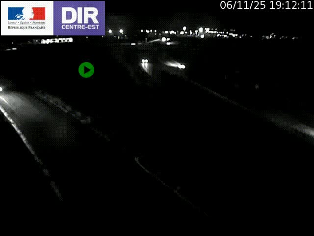 Webcam sur le contournement de Valence, sur la Nationale 7, caméra orientée vers Lyon