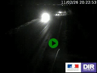 Webcam routière sur la RN7 à hauteur de Toulon-sur-Allier, entre Moulins et Vichy