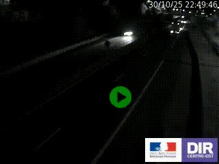 Caméra autoroutière sur l'A47 à hauteur de Givors, a proximité de Lyon. La webcam est orientée vers Lyon