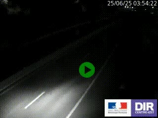 Caméra autoroutière sur l'A47 à hauteur de Givors, a proximité de Lyon. La webcam est orientée vers Lyon