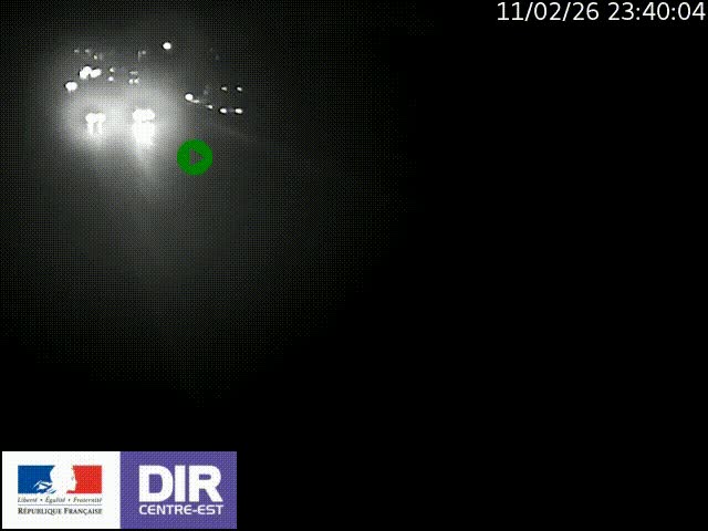 Caméra trafic à la jonction entre l'A46 (Rocade-est de Lyon) et l'A42 à hauteur de Vault-en-Velin en direction de Marseille