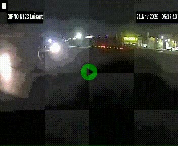 Webcam en périphérie de Chartres sur la N123, à hauteur de Luisant. Vue orientée vers Chartres