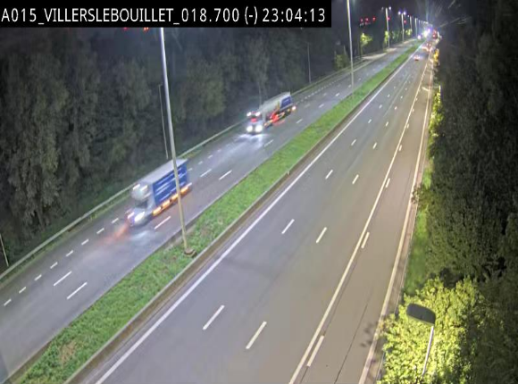 Webcam autoroute Belgique - Villers-le-Bouillet - E42 direction Liège - BK 18.7
