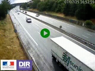 Webcam routière à Saint-Etienne-Terrenoire sur la RN88 avant la jonction entre l'A72 et le Boulevard Périphérique de Saint-Etienne