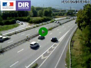 Caméra routière à hauteur de la sortie 15 Chambéry-centre au PK 4,103 en direction d'Albertville