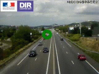 Caméra autoroute à Saint-Etienne (Les Littes) à hauteur du Ikea Saint-Etienne sur l'A72 en direction de Roanne