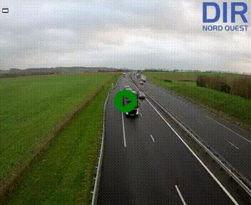 Webcam sur A84 à hauteur de l'échangeur de Poilley avec la N175, au sud d'Avranches