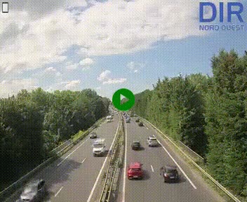 Webcam sur le périphérique de Caen (N814) à l'est de la ville, à Mondeville hauteur de la sortie 2, Presqu'île-Rives de l'Orne, au bout de l'autoroute A13