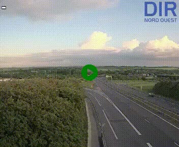 Webcam au début de l'A84 sur le périphérique Ouest de Caen (N814) à hauteur de la sortie 9, Porte de Bretagne
