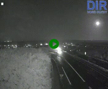 Webcam au début de l'A84 sur le périphérique Ouest de Caen (N814) à hauteur de la sortie 9, Porte de Bretagne