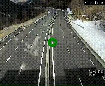 Webcam L'Hospitalet-près-l'Andorre sur N20, en direction d'Andorre