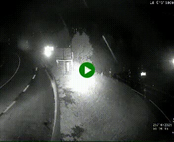 Webcam au carrefour de la croisade, à la jonction entre la N22 et la N320, avant le poste de douane franco-andorrane. Webcam à 1790 mètres d'altitude