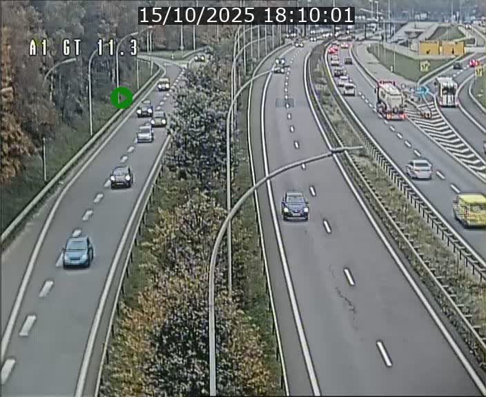 Traffic live webcam Luxembourg Senningerberg - A1 direction Allemagne - BK 11.3