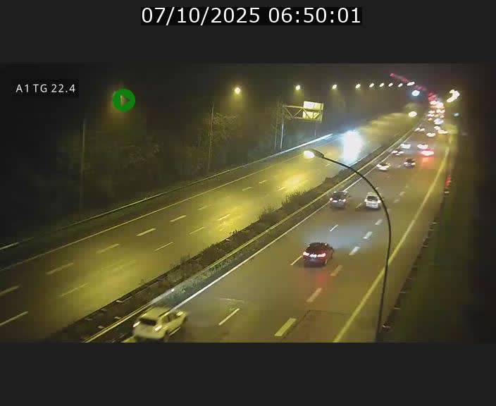 Traffic live webcam Luxembourg Flaxweiler - A1 direction Luxembourg - BK 22.4