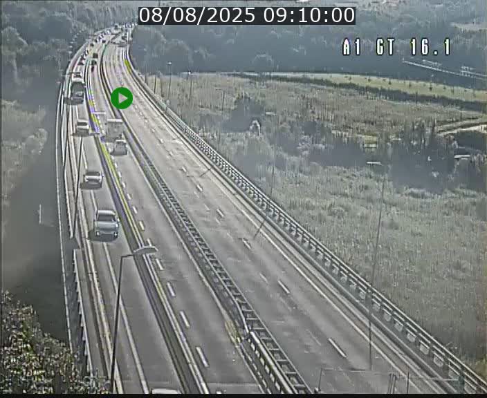 Traffic live webcam Luxembourg Niederanven - A1 direction Allemagne - BK 16.1