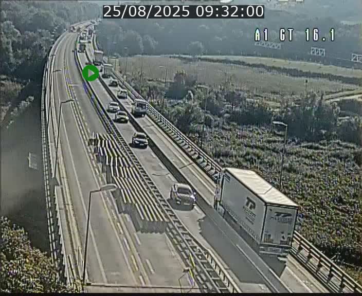 Traffic live webcam Luxembourg Niederanven - A1 direction Allemagne - BK 16.1